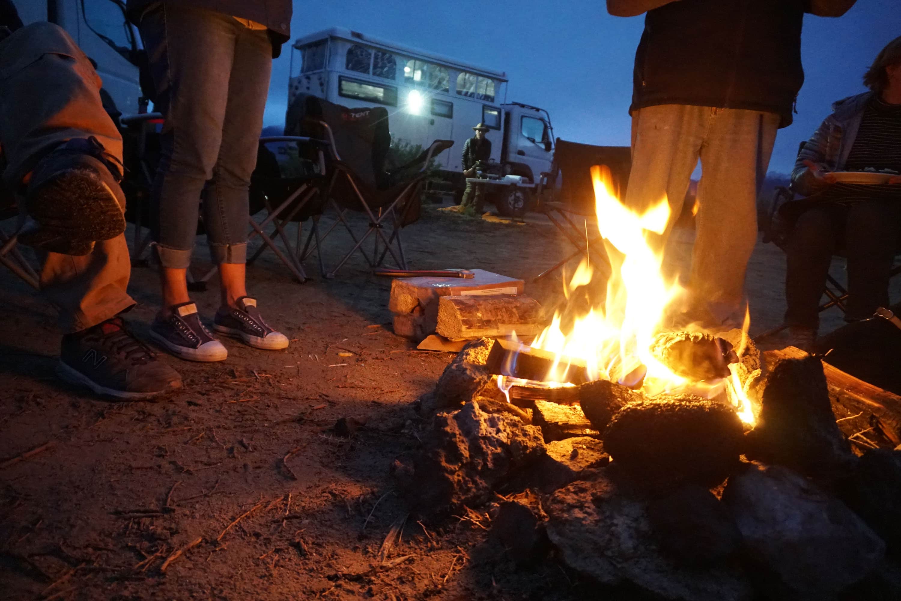 earthcruiser overland campfire