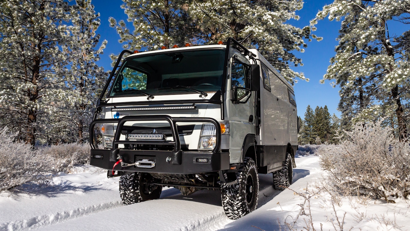 EXP camping in the winter